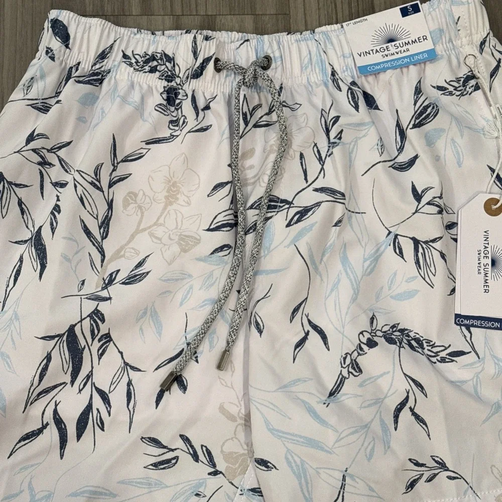 Vintage Summer Men Swim Shorts-Compression Liner  NWT Size Small